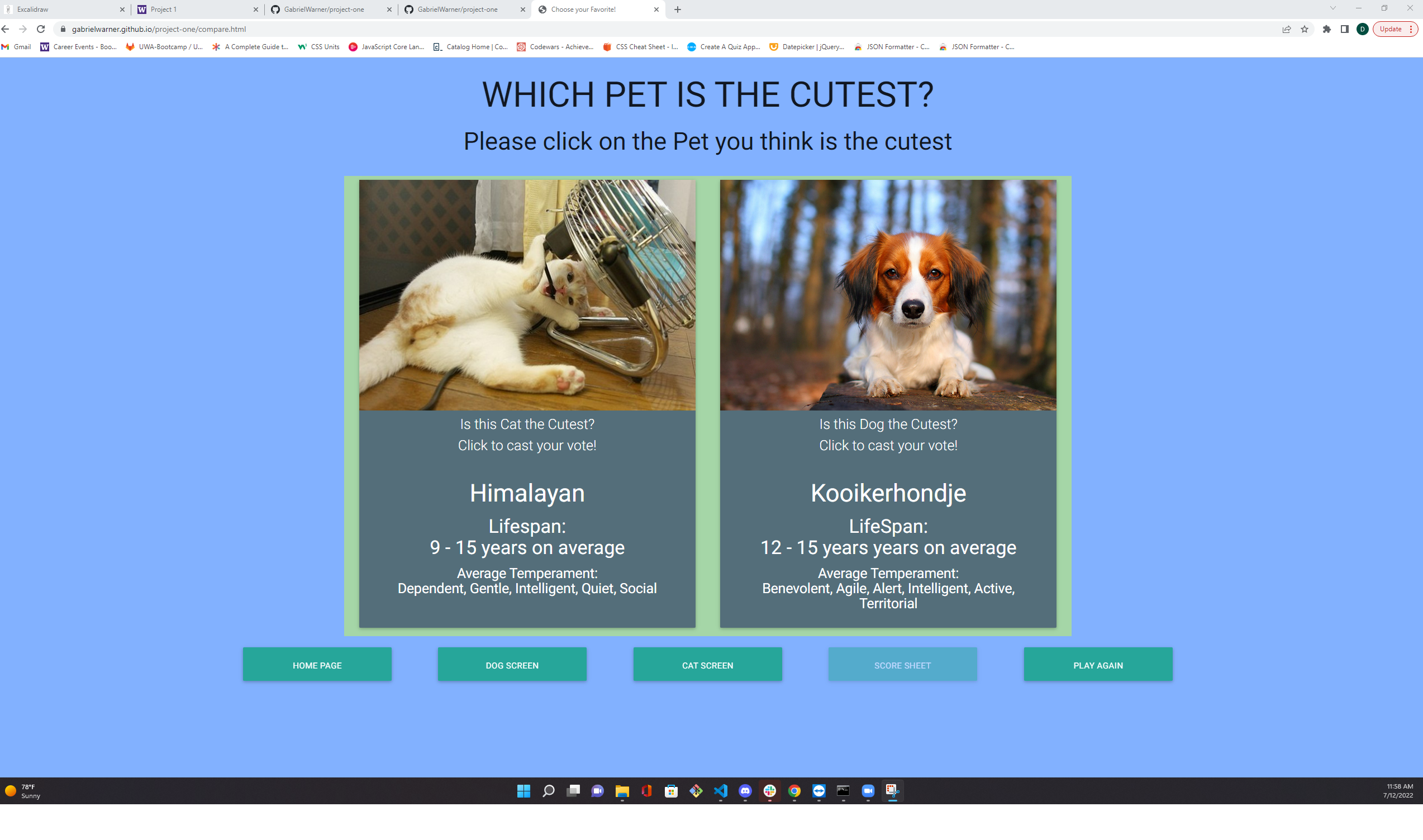 GitHub - GabrielWarner/cute-and-cuddly: A pet breed search web app with ...