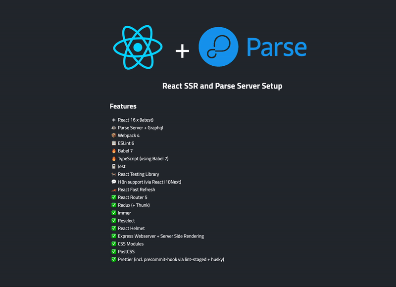 react-parse-setup