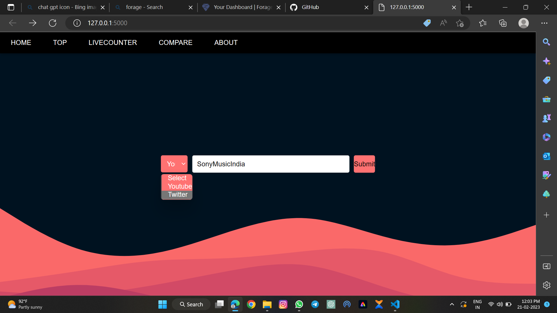 GitHub - shareefmx/SOCIAL_MEDIA_ANALYTICS_WEBSITE: This is a Social ...