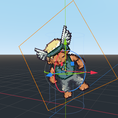 Rotated Sprite, No Billboard
