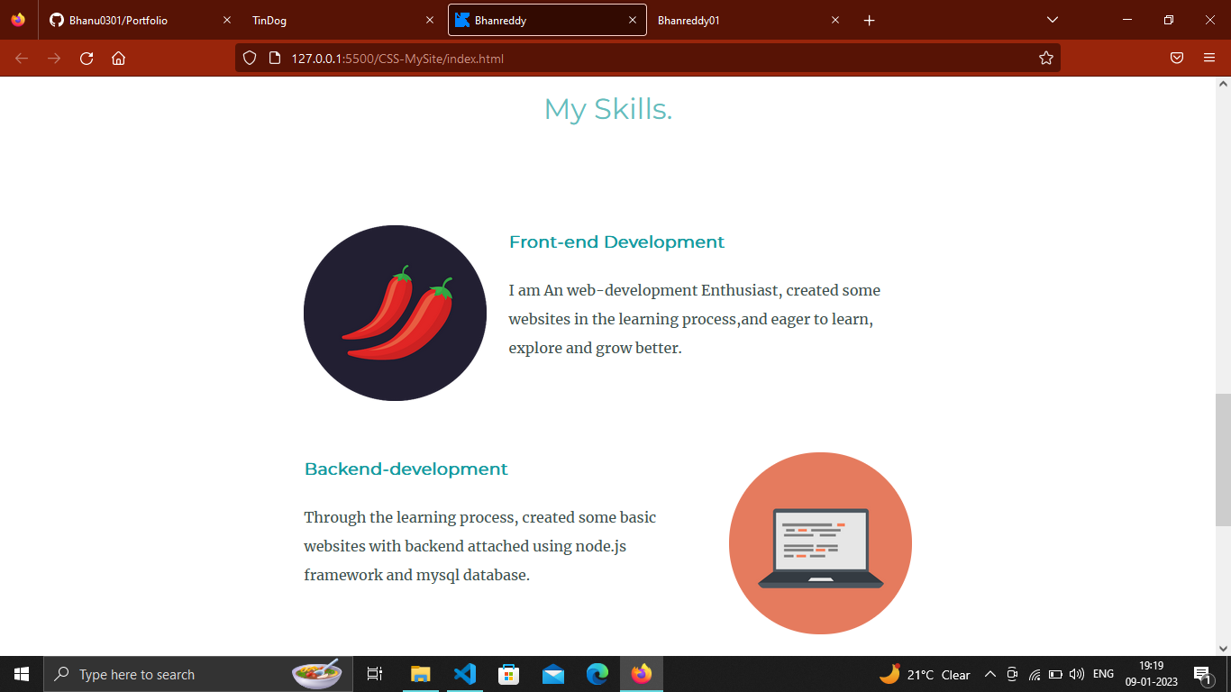 GitHub - Bhanu0301/Portfolio2