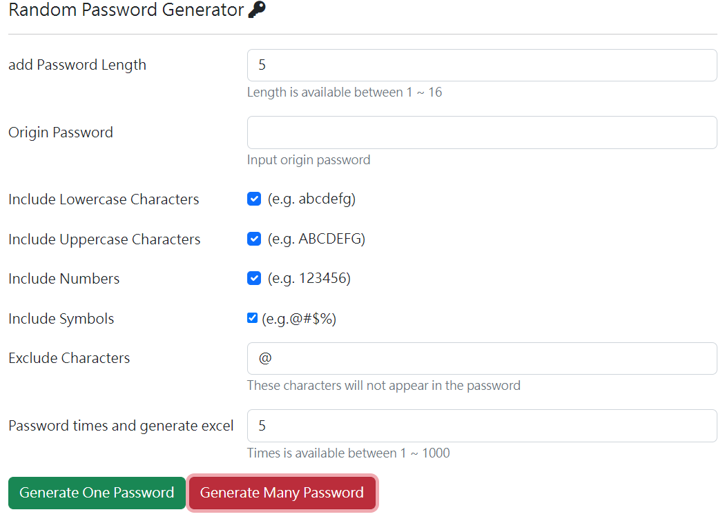 GitHub - HowhowChen/Random_Password: Produce Random Password