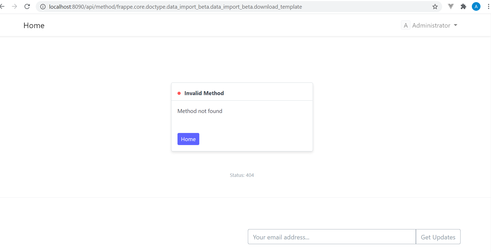 Invalid Method in Data Import · Issue #23885 · frappe/erpnext · GitHub