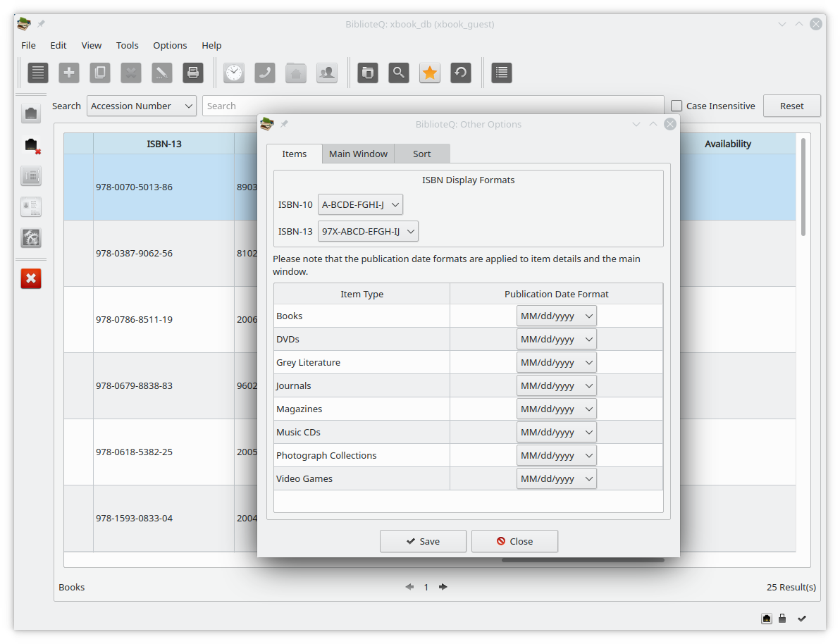 ISBN10 and ISBN13 Other Options options. Example ISBN10 XABCDEFGHY. · Issue 160