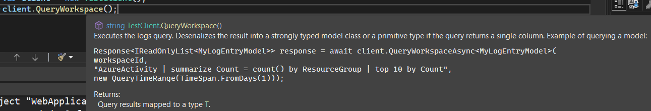 VS Quick Info code sample formatting not preserved · Issue #57262 ...