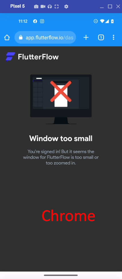app.flutterflow.io - desktop site instead of mobile site · Issue ...