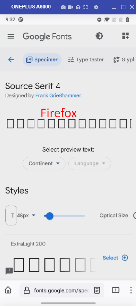 fonts.google.com - Font not rendered correctly · Issue #120291 ...