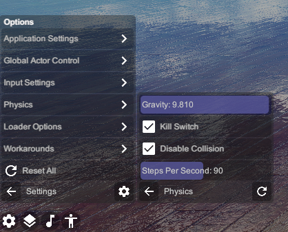 New feature: Ability to Fine-Tune Physics settings · Issue #215 ...