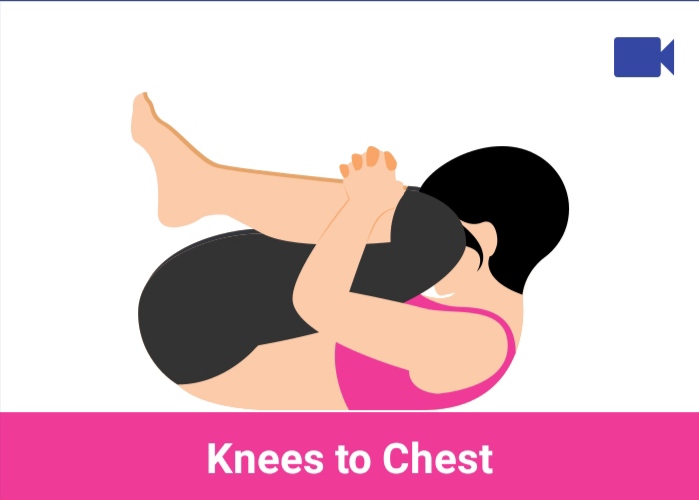 knees to chest