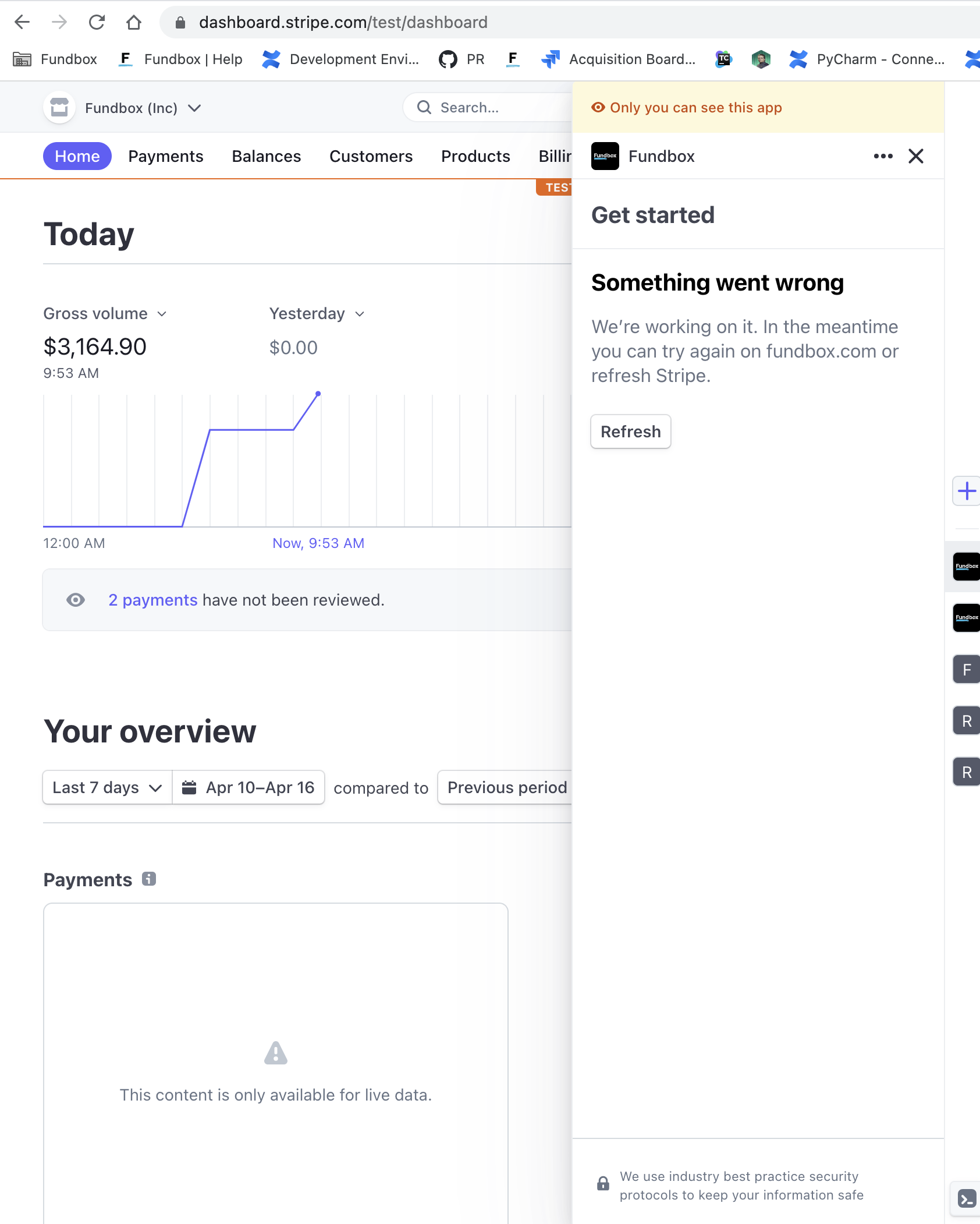 Cannot access dashboard · Issue #834 · stripe/stripe-apps · GitHub