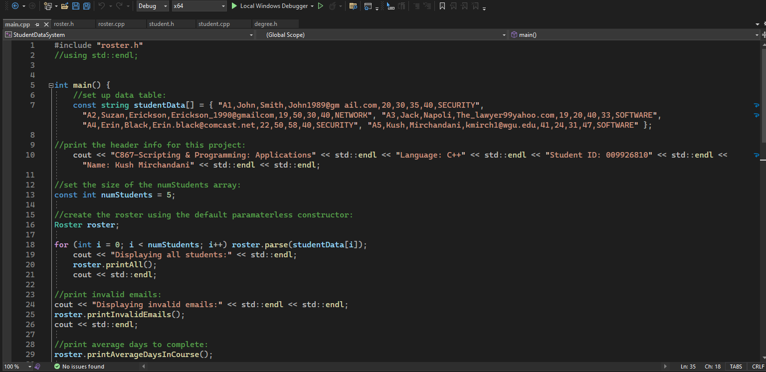 Student Click C GitHub - kushmirc/StudentDataSystem: A C++ program that performs ...