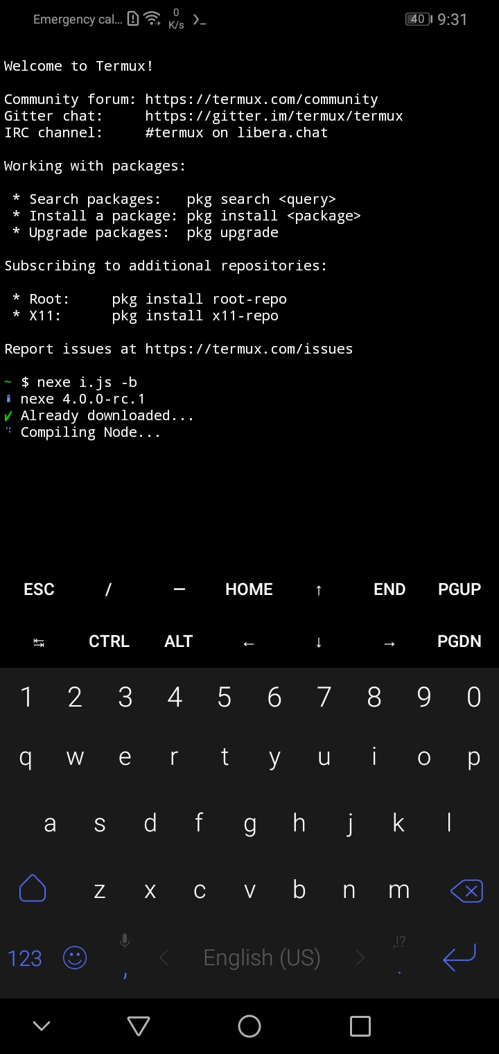 Compiling node takes way too much time · Issue #998 · nexe/nexe · GitHub