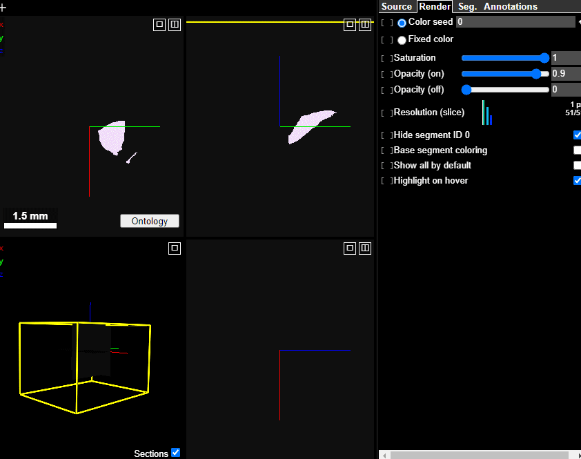 Detecting double click events on segmentation labels (javascript ...