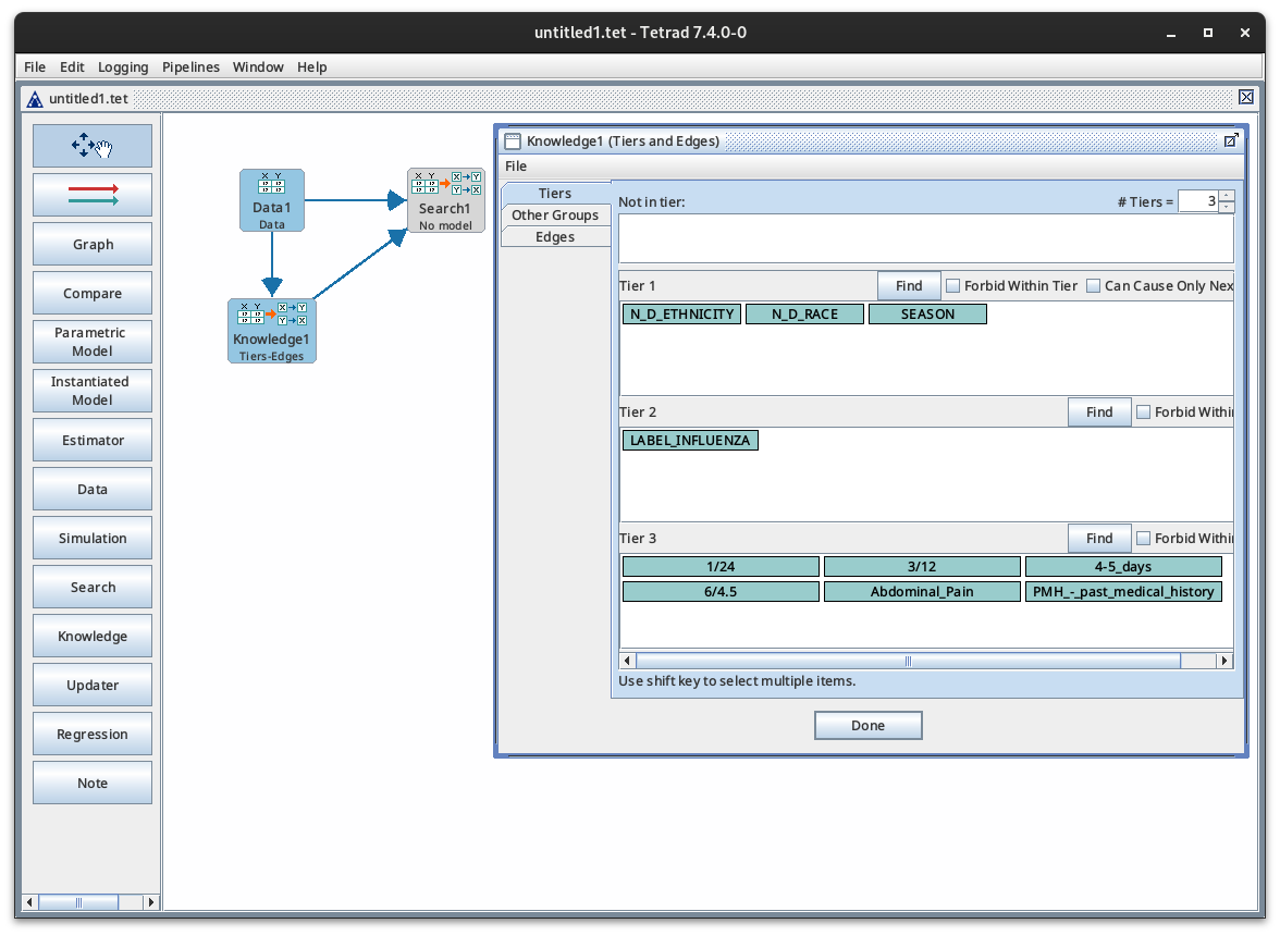 Knowledge Box Not Functioning Properly · Issue 1661 · cmuphil/tetrad