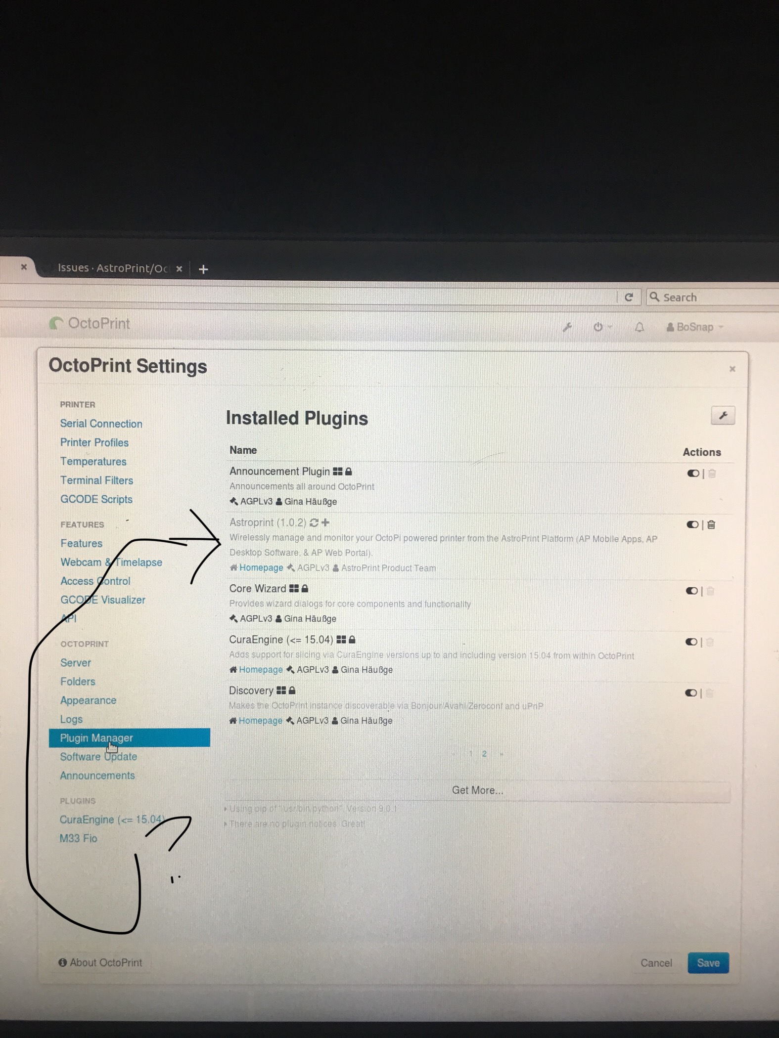 Software Update lists no software/plugins if plugin is installed in the ...