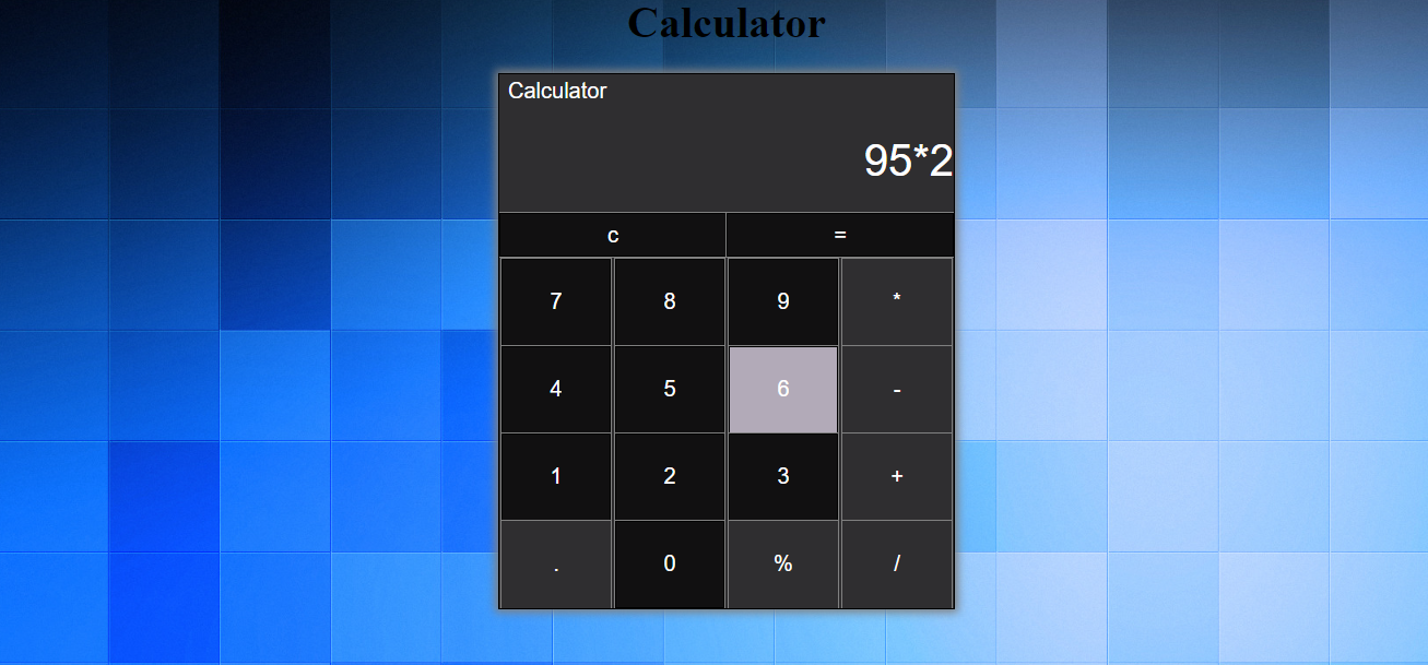 GitHub - SauravSinha08/Calculator: A functional Calculator using HTML & CSS