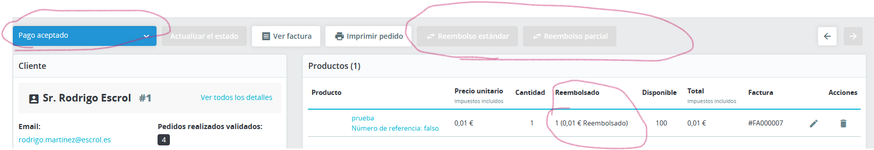 Order status doesn't change to refunded when make a refund · Issue ...