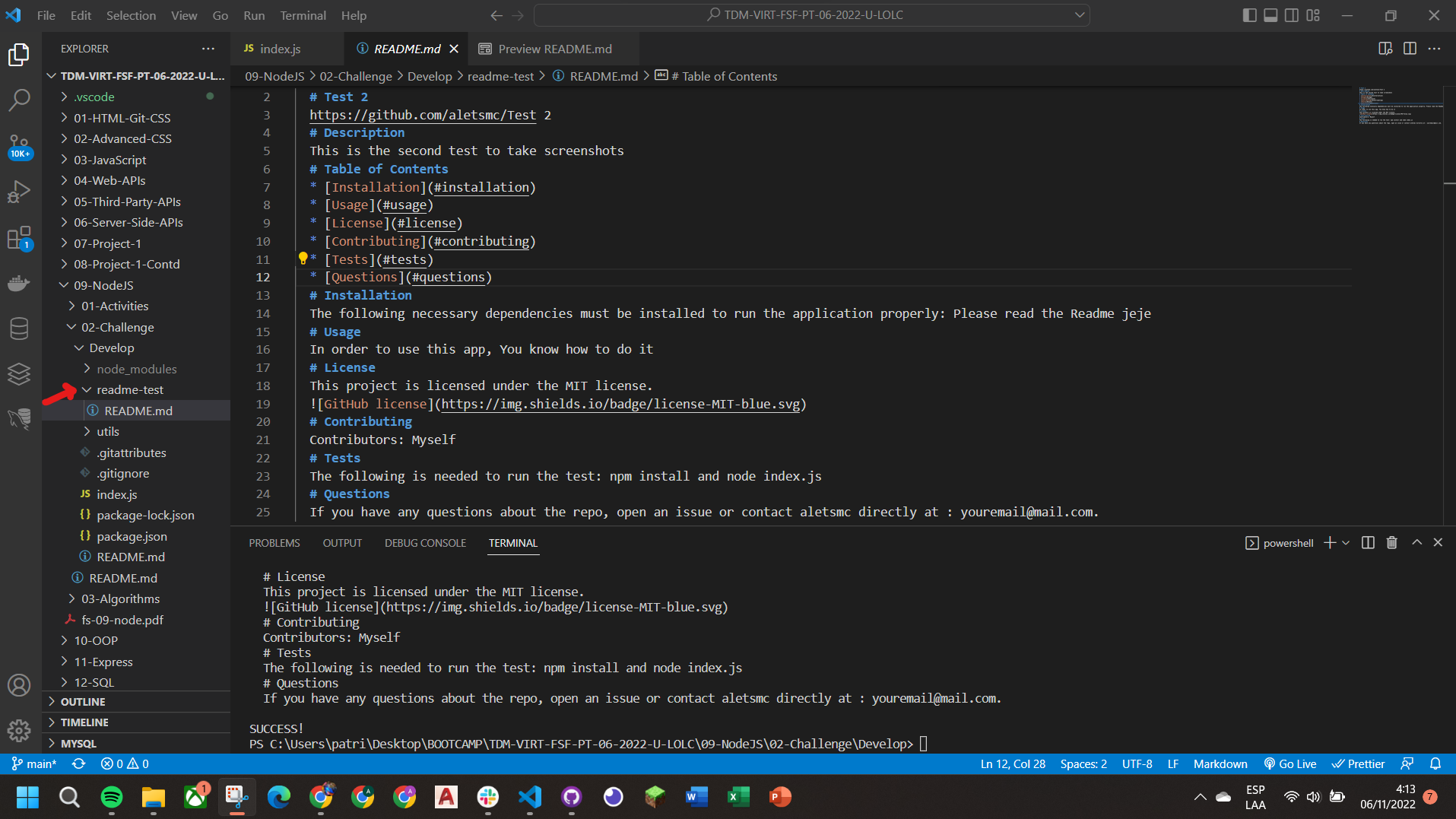 GitHub - aletsmc07/Readme-Generator