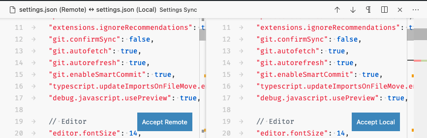 Align "Accept..." and "Replace..." buttons in settings sync · Issue ...