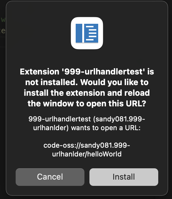 Improve extension URL handling when extension is not installed or