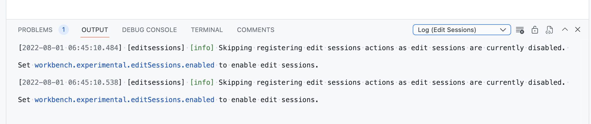 Does Edit Sessions need a separate log? · Issue #156872 · microsoft ...