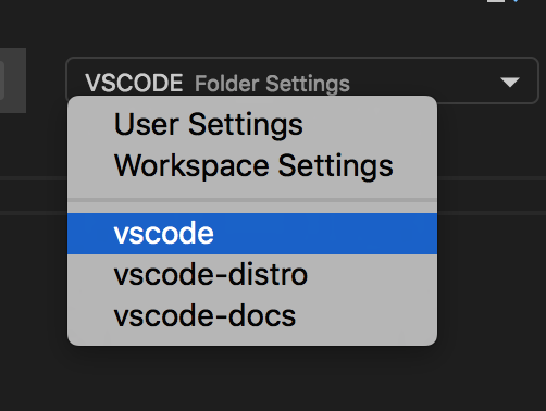 Settings: Check mark is not shown in the dropdown when folder settings ...
