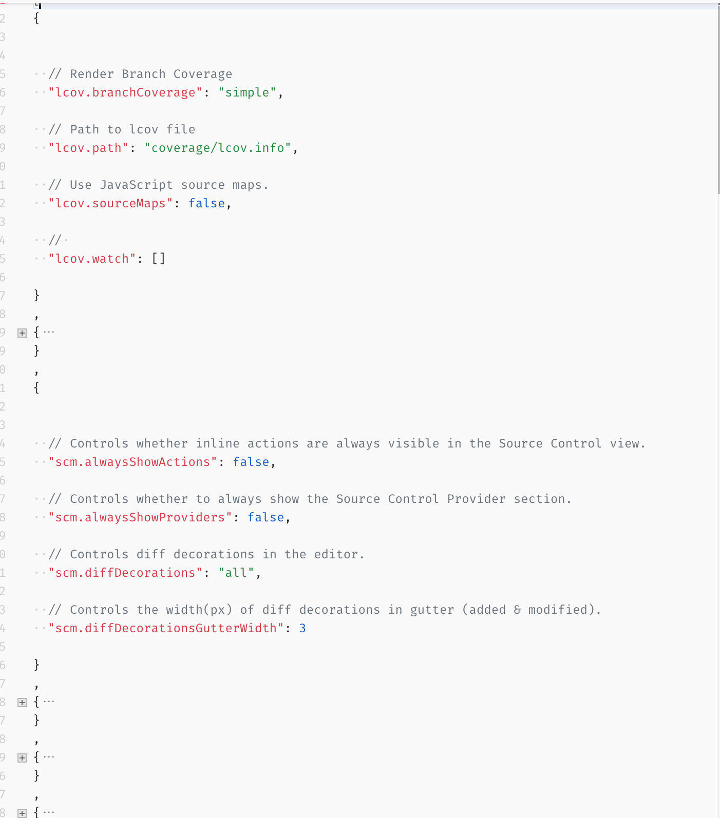 Default settings json should be a single object of settings · Issue ...