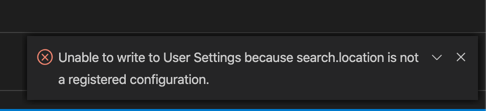 Error while writing to User Settings when using Stable build · Issue ...