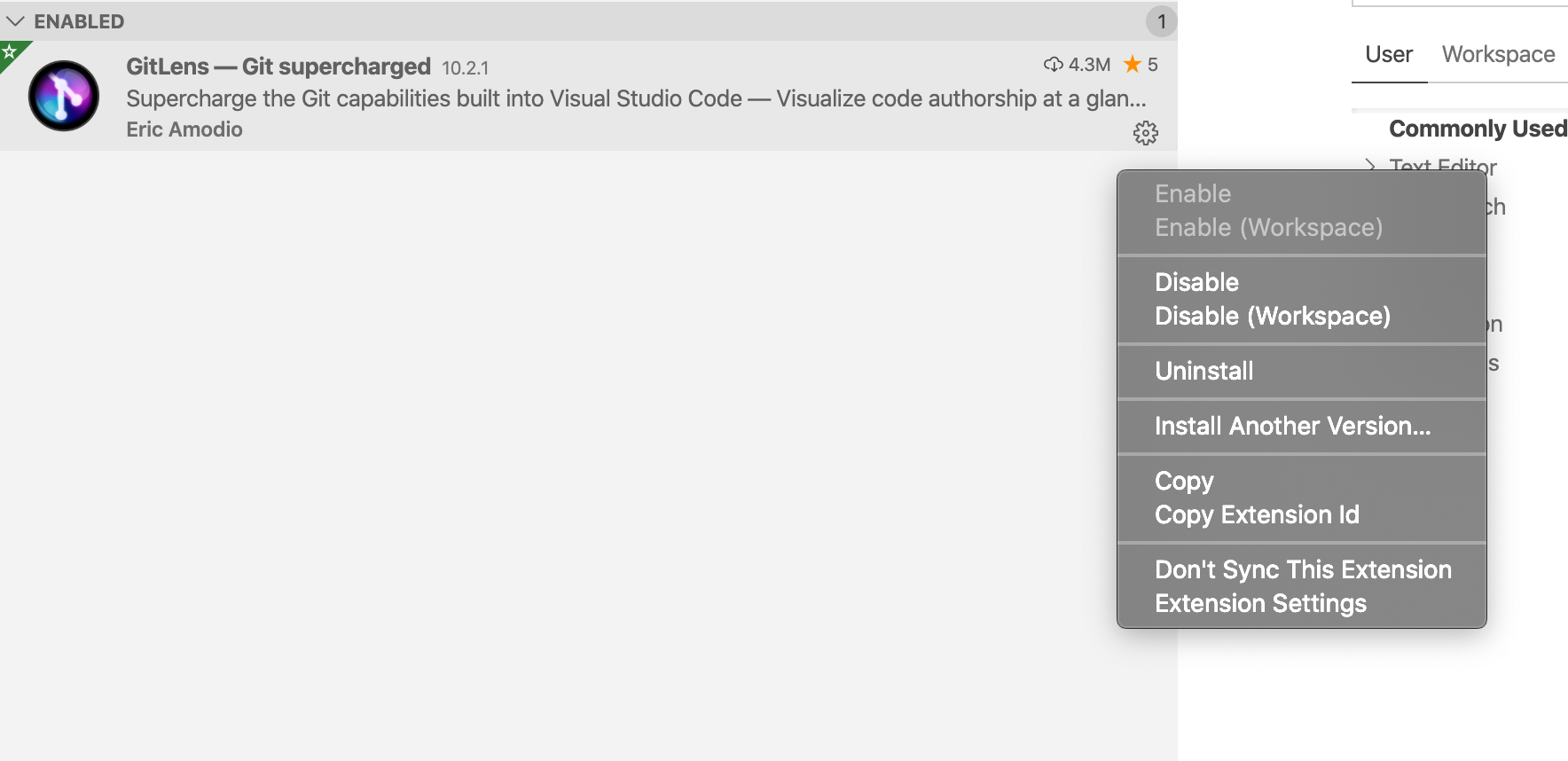 Ability to ignore extensions to sync from UI · Issue #86915 · microsoft ...