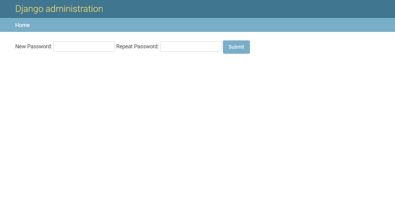 Github django devloper password