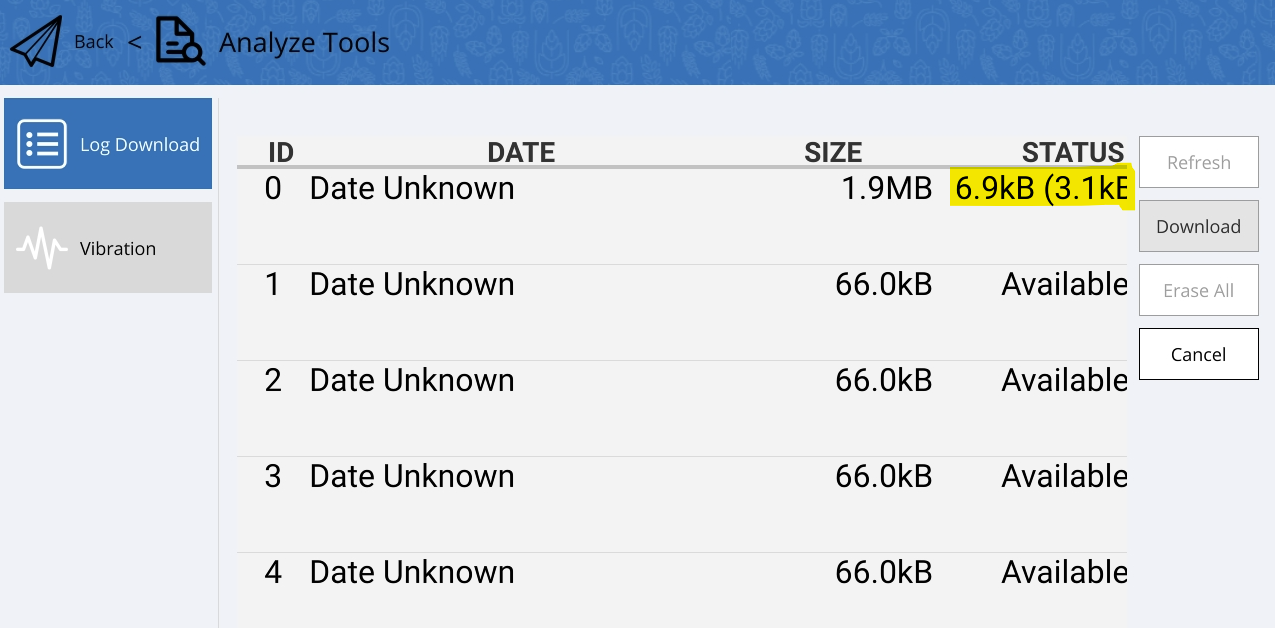 Image Log Download Logs download in Analyze Tools but so much slow download rate. · Issue ...