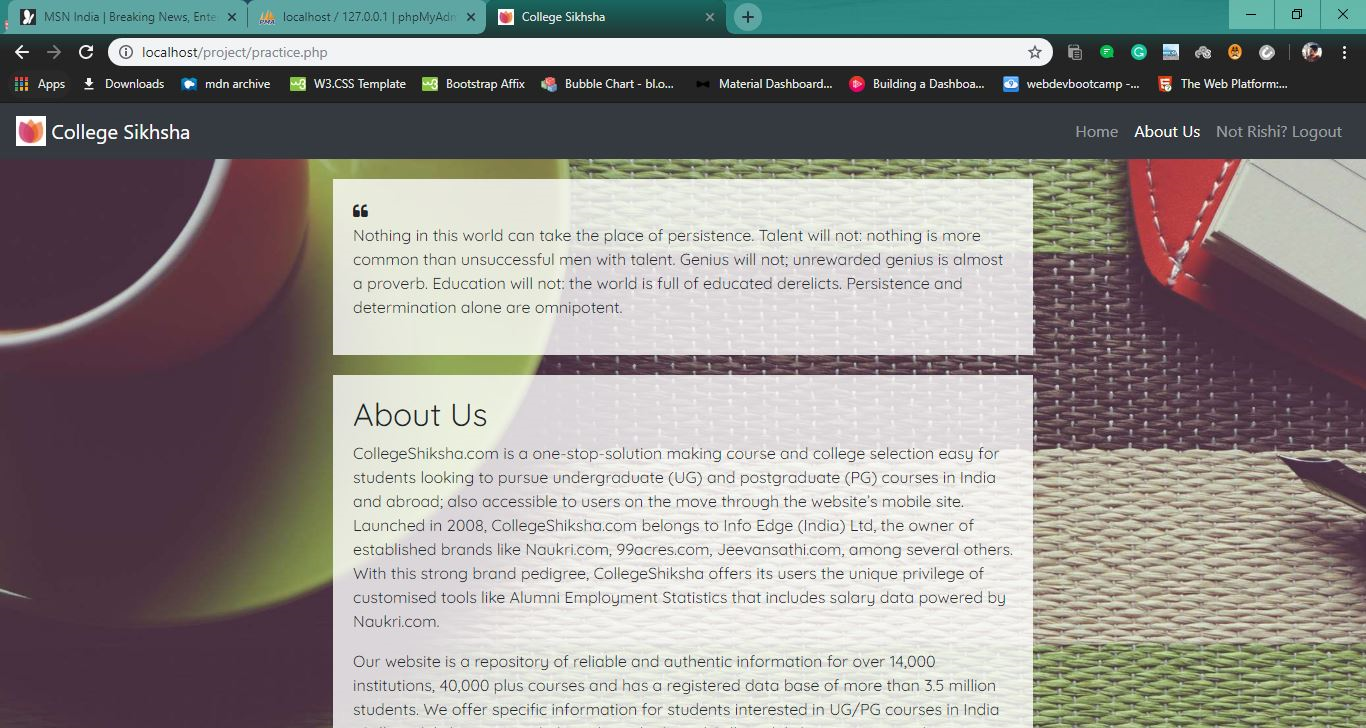 GitHub - samriddhsingh04/Online-College-Predictor-Website: College ...