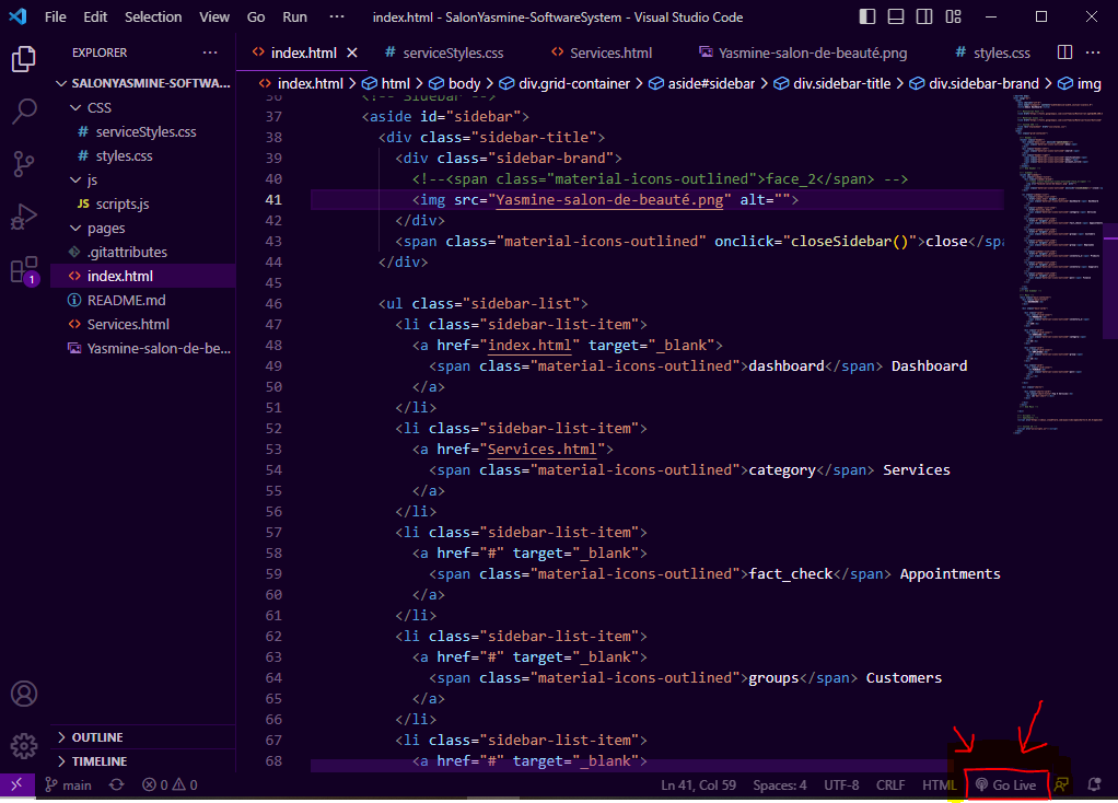 GitHub - Ghosty-Rz/SalonYasmine-SoftwareSystem: team project: Our hair ...