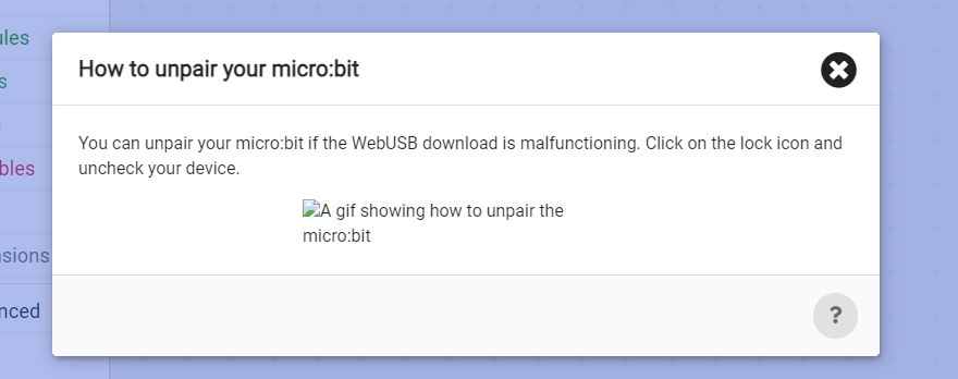 image missing in unpair dialog · Issue #4611 · microsoft/pxt-microbit ...
