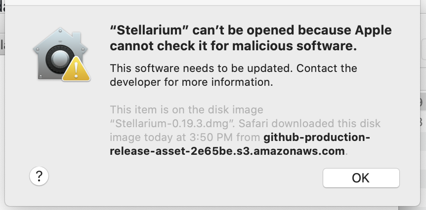 MACOs Mojave DMG cut not open · Issue #931 · Stellarium/stellarium · GitHub