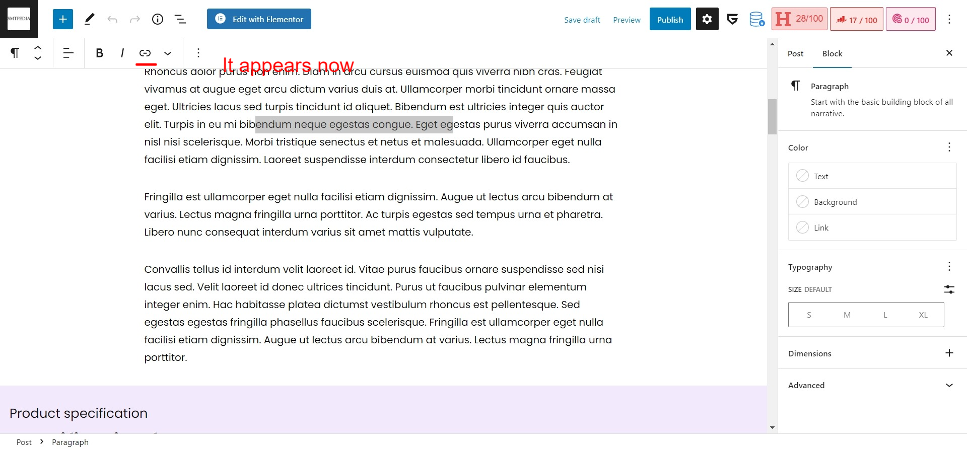 link icon missing in block editor · Issue #46777 · WordPress/gutenberg ...