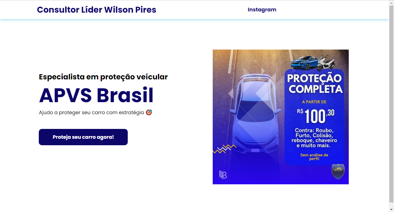 Veicular GitHub - wilsonpiress/Landing-page-protecao-veicular: Projeto landing ...