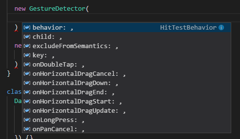 Unexpected commas on the end of argument completion for GestureDetector ...