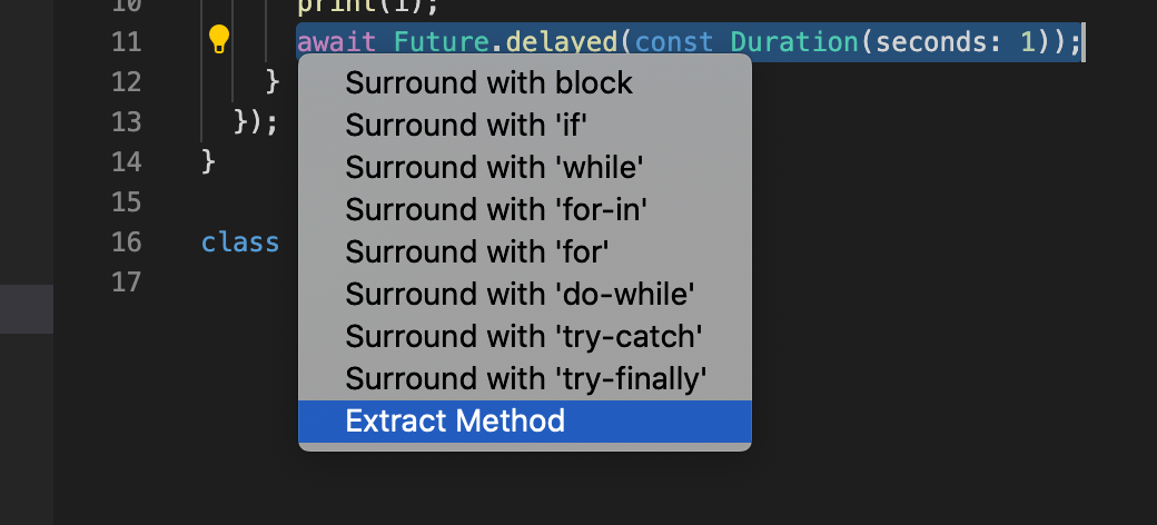 Refactorings gone · Issue #2603 · Dart-Code/Dart-Code · GitHub