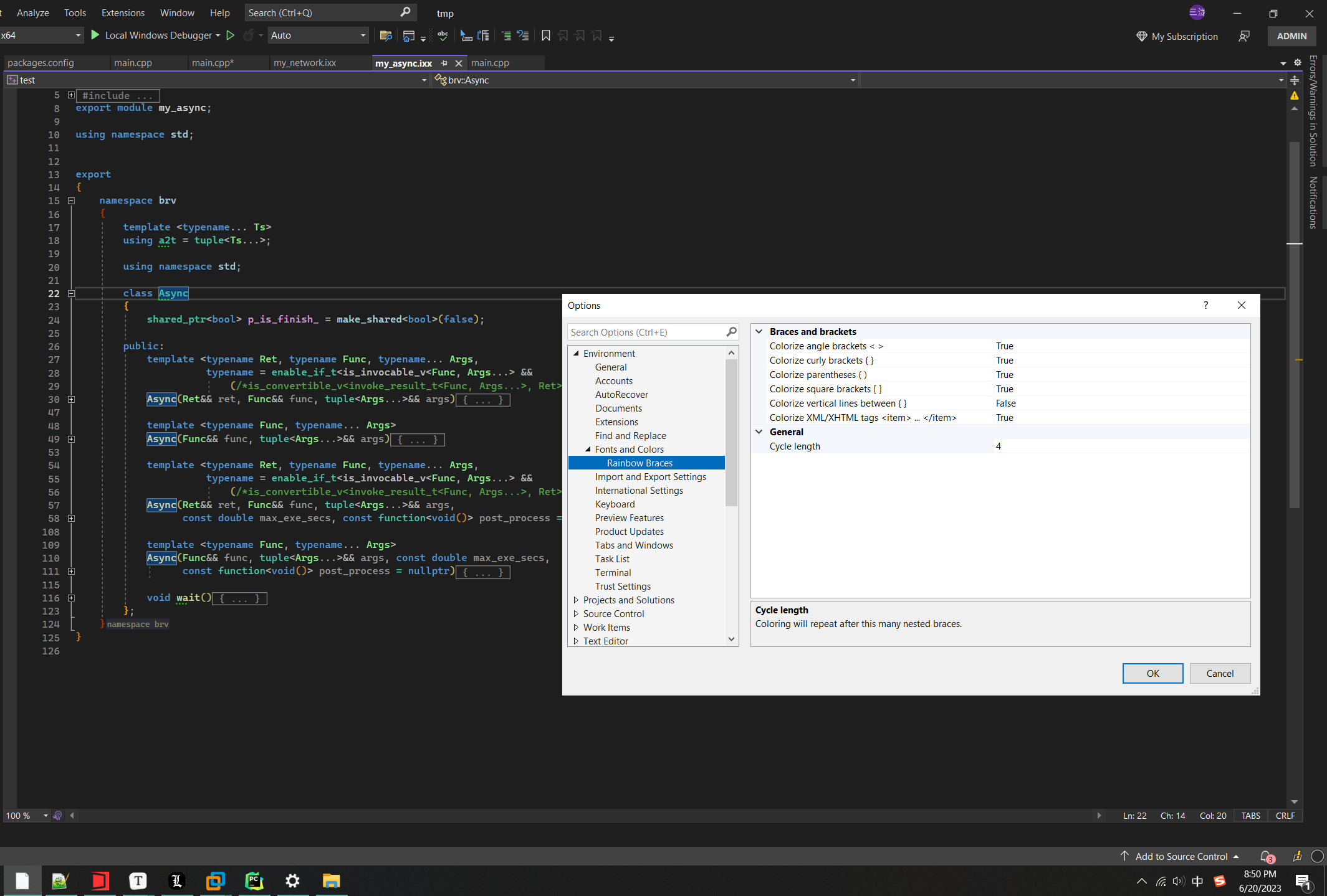 not support angle brackets for c++.png · Issue 77 · madskristensen