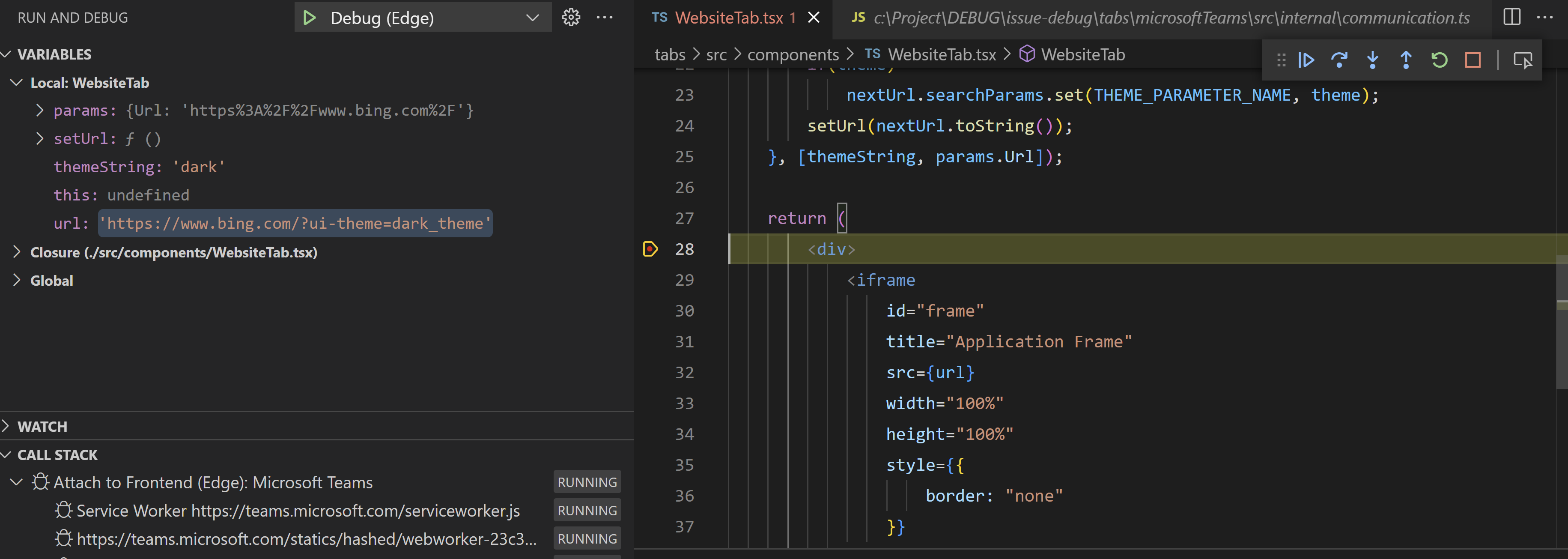 Identify current theme not working for one route. · Issue #7050 ...