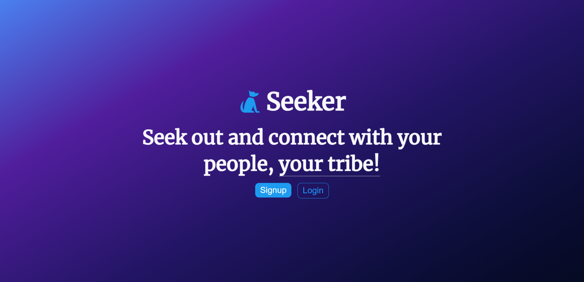 GitHub - maxW23/Seeker: A social media application!