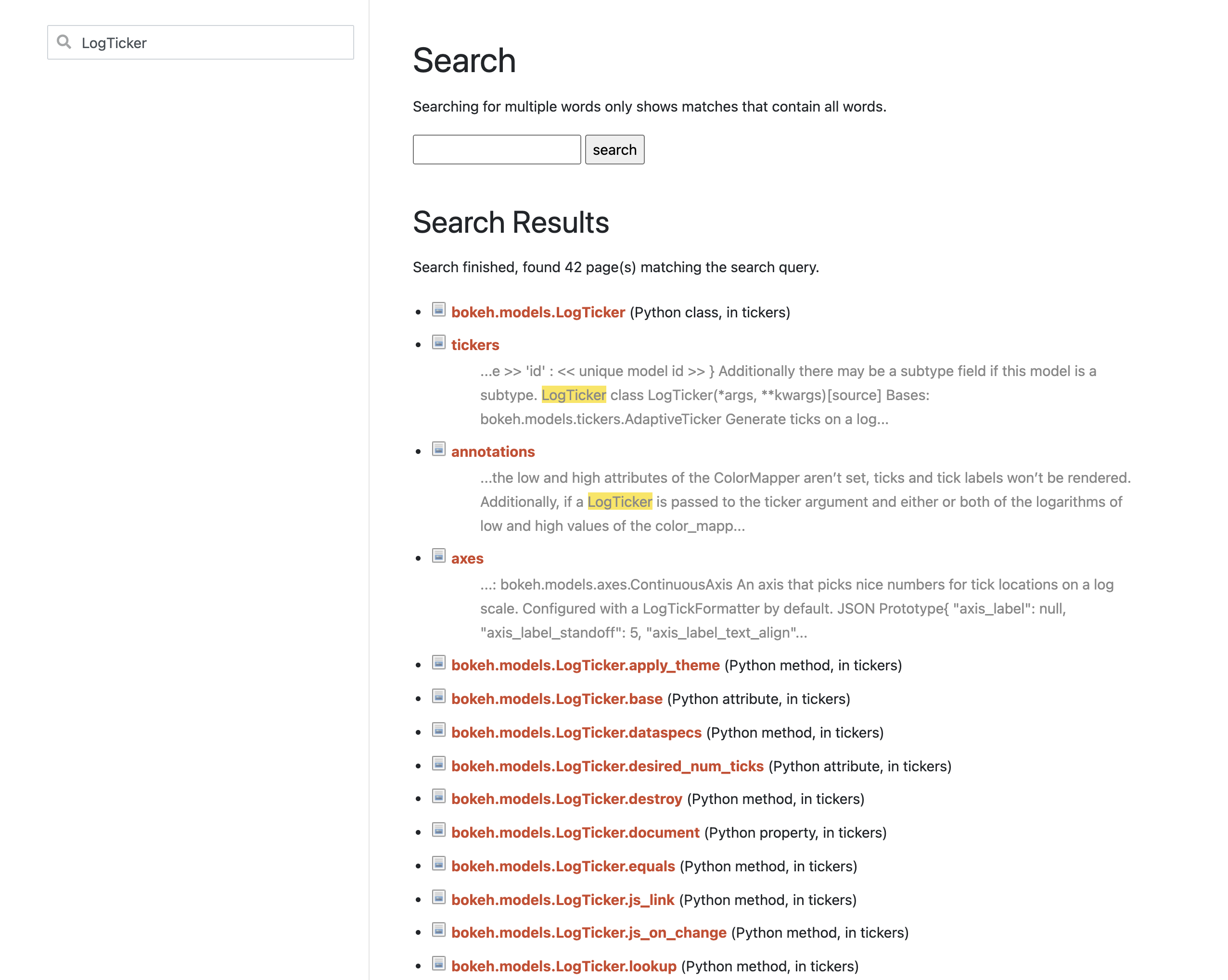 Docs Search results are messed up · Issue #11985 · bokeh/bokeh · GitHub