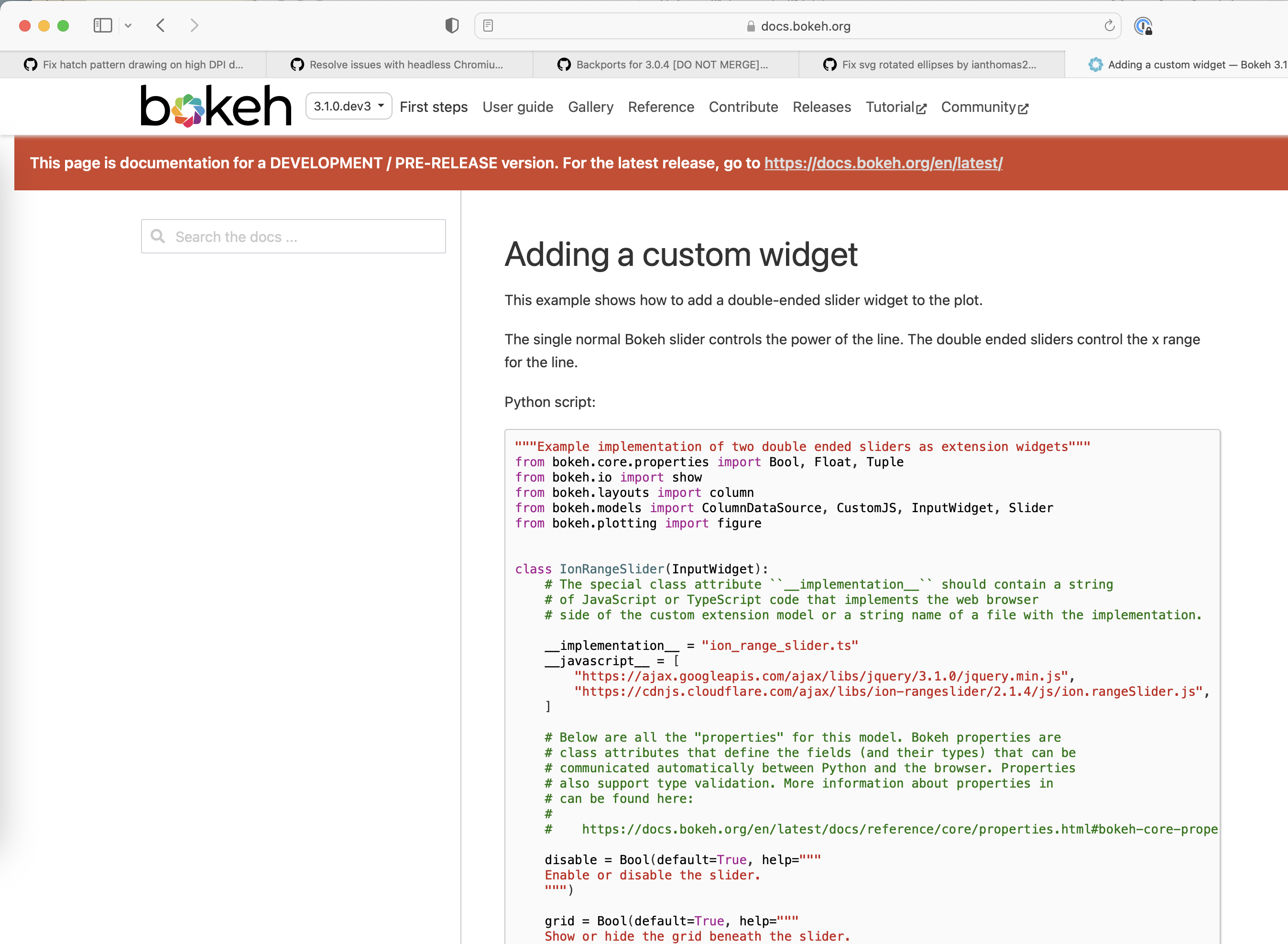 Custom extension examples do not work · Issue #12757 · bokeh/bokeh · GitHub