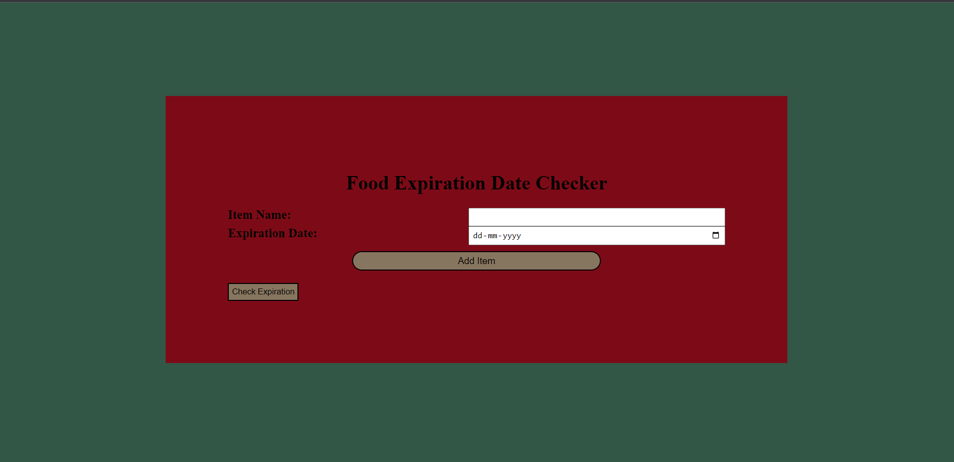 GitHub - aditi755/Food-Expiration-Date-Checker: Food-Expiration-date ...
