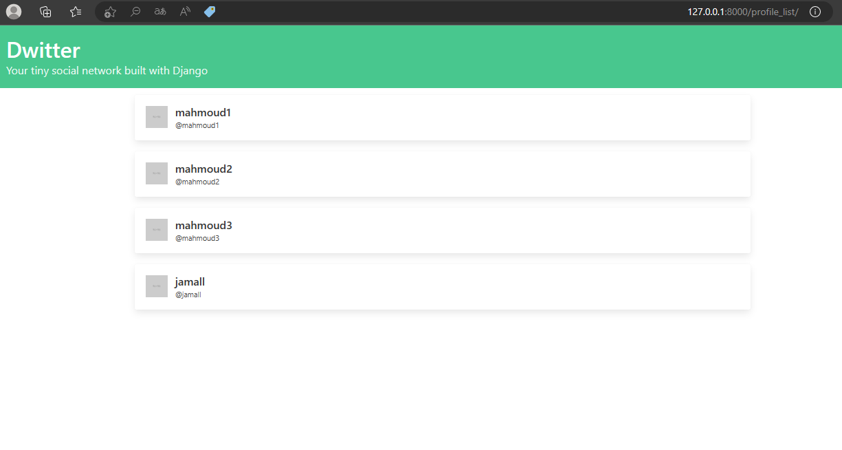 GitHub - Mahmoud-Hijjeh/dwitter_app_django: django tasks submissions ...