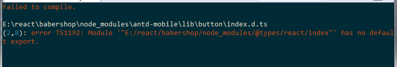 Error no export default · Issue #2073 · ant-design/ant-design-mobile ...
