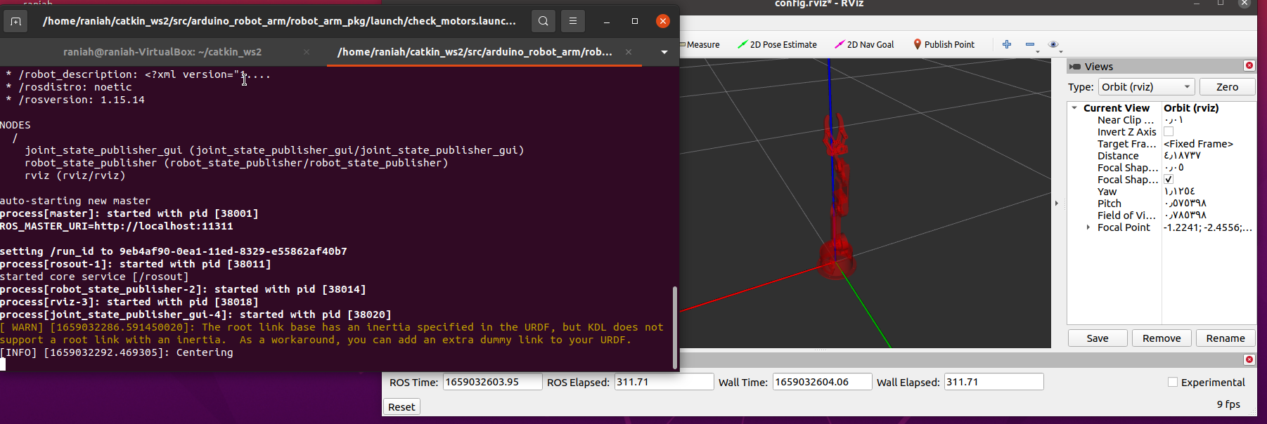 roslaunch command output screen shot. · Issue #1 ...