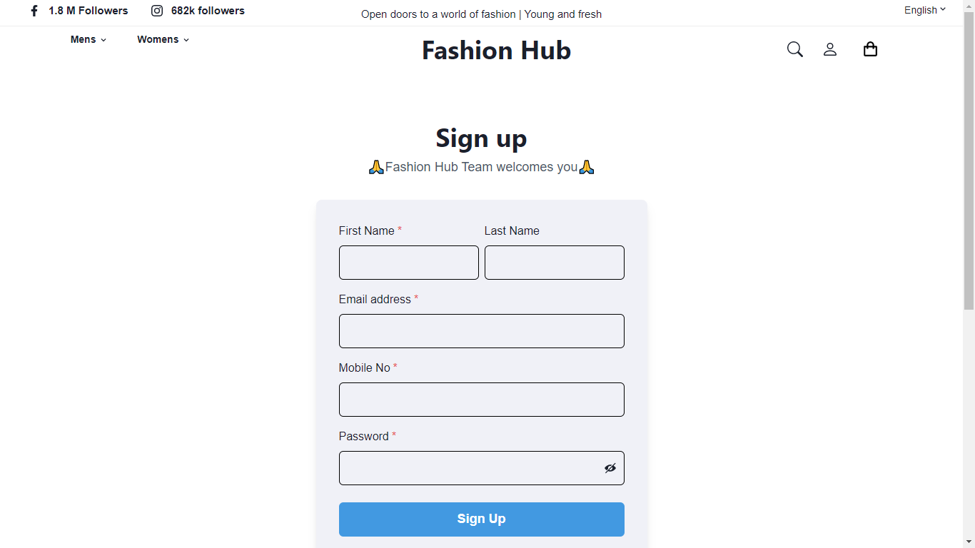 GitHub - Anish-Jha/Fashion-Hub: It is an React application designed to ...