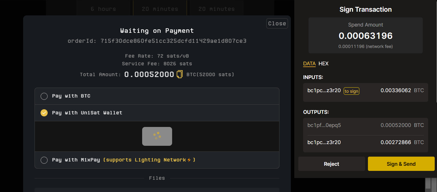 付款一直失败· Issue #24 · unisat-wallet/inscribing-issues